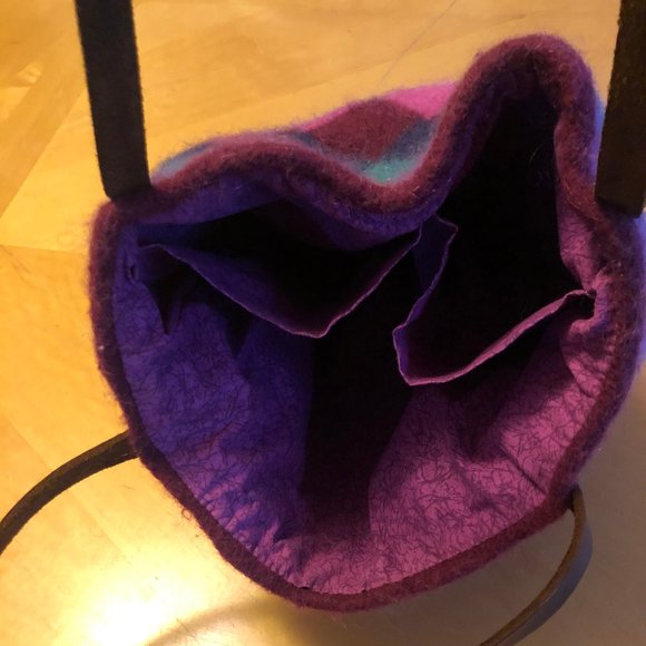 Handmade Felted Bag, Like New - Picture 5 of 8
